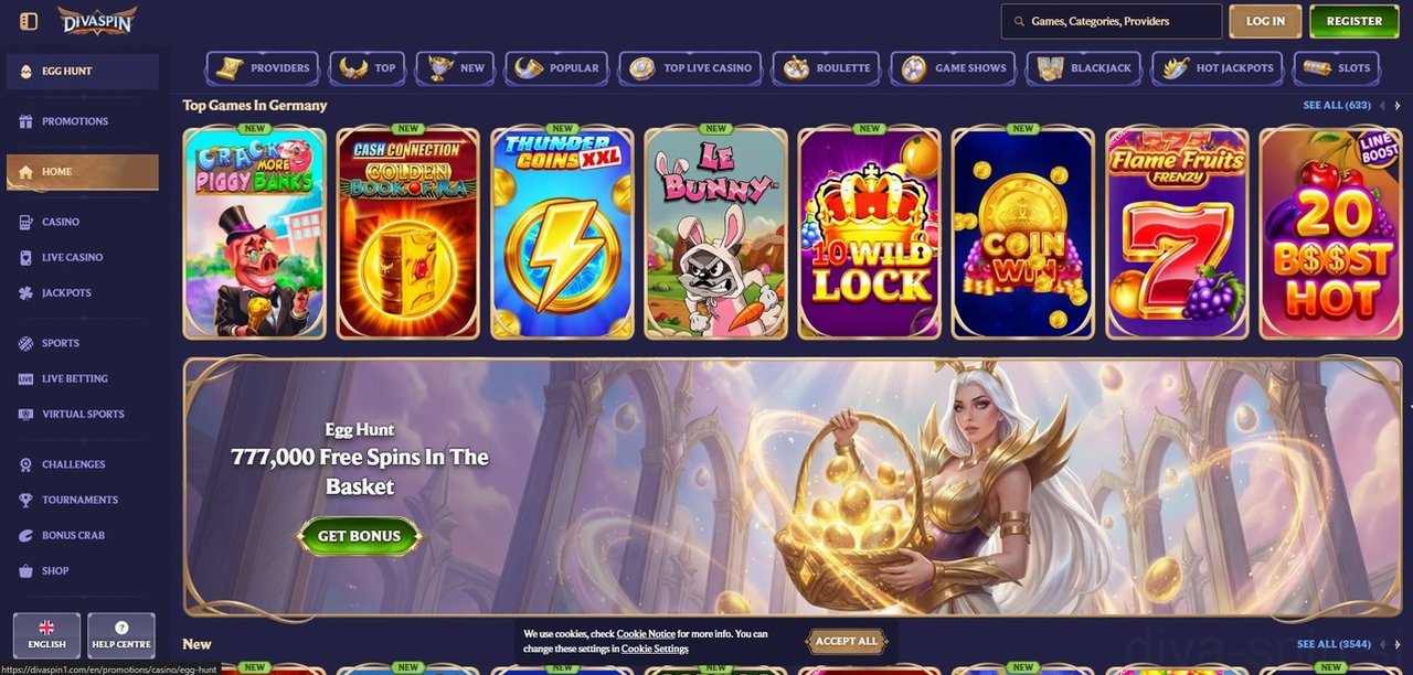 DivaSpin Casino Casino